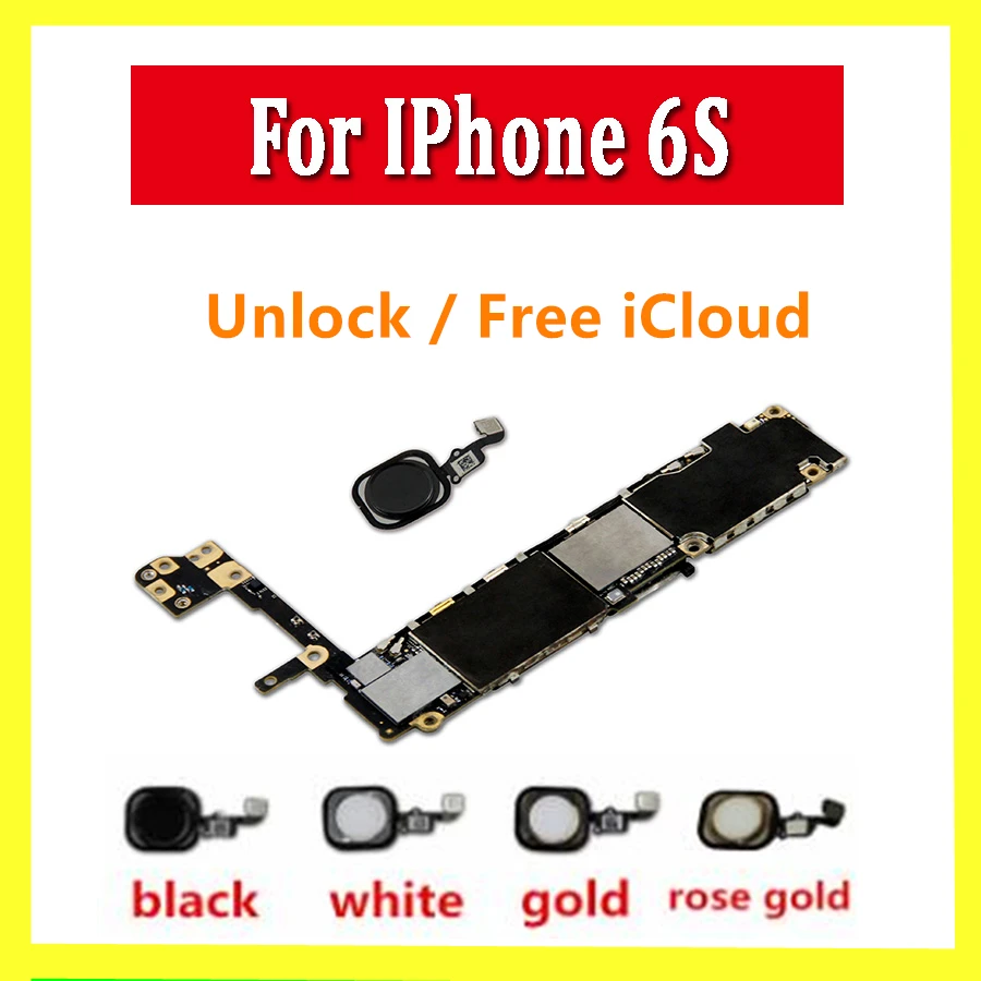 100% разблокированная материнская плата для iPhone 6S оригинальная логическая iPHone 6s