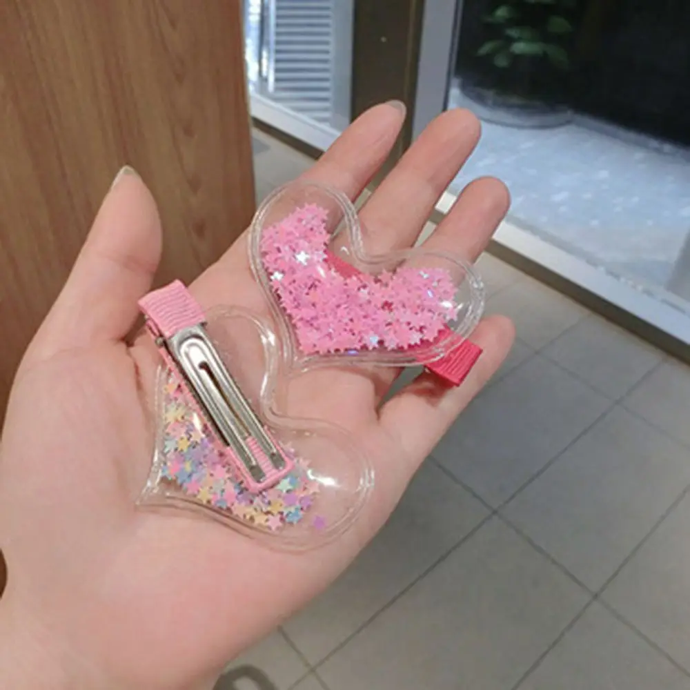 1 шт. Чистящая Щетка блестящие детские заколки звезда прозрачность Сердце Звезда