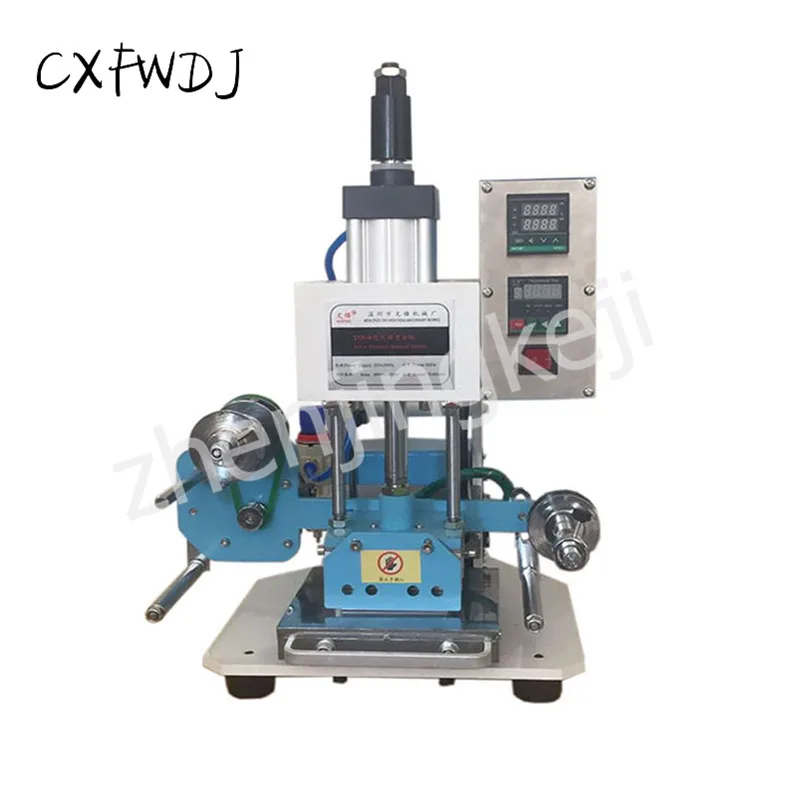 

ZY-518A Compression Machine 500W Pneumatic Hot Stamping Machine 220V Motor Automatic Gold Roll With Branding Machine indentation