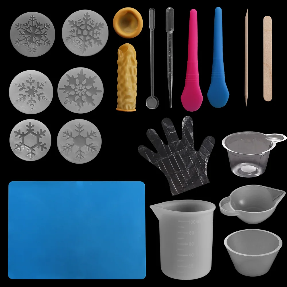 

1 Набор одноразовых стаканчиков с одной меткой, калиброванная на вытекание перчатки одноразовые мешалки для деревянной палочкой для DIY смол...