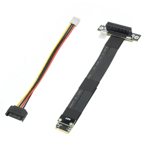 Карта расширения Riser PCIe x4 3,0 PCI-E 4x к M.2 M Key 2280, кабель Gen3.0 M2 Key-M PCI-Express, Удлинительный шнур 32Gbps