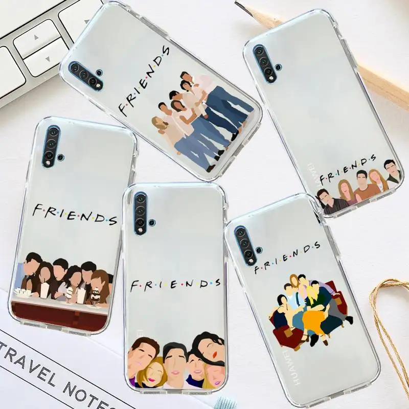 

Central Perk Coffee TV Show Phone Case Transparent for Huawei honor P mate 40 20 30 10 50 i 9 x mate pro lite 8a