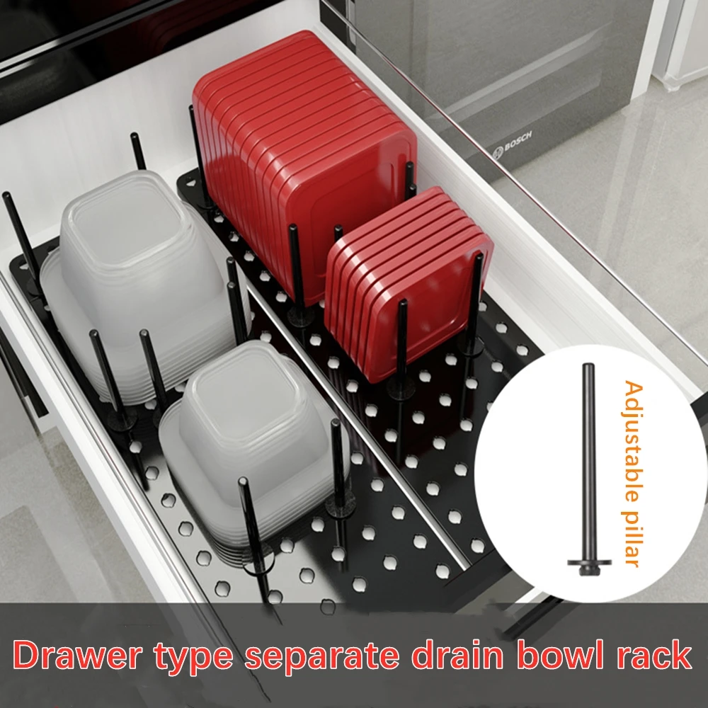 Kitchen dish drain rack retractable storage box drying tray Dropshipping | Дом и сад