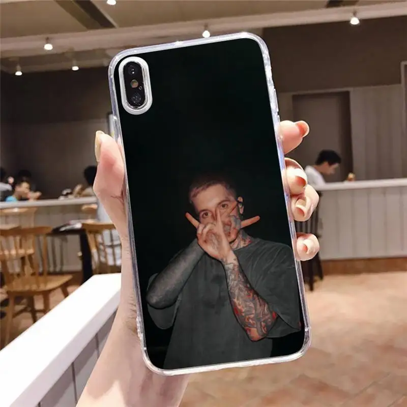 

Britain singer Oliver Sykes Phone Case Transparent soft For iphone 5 5s 5c se 6 6s 7 8 11 12 plus mini x xs xr pro max