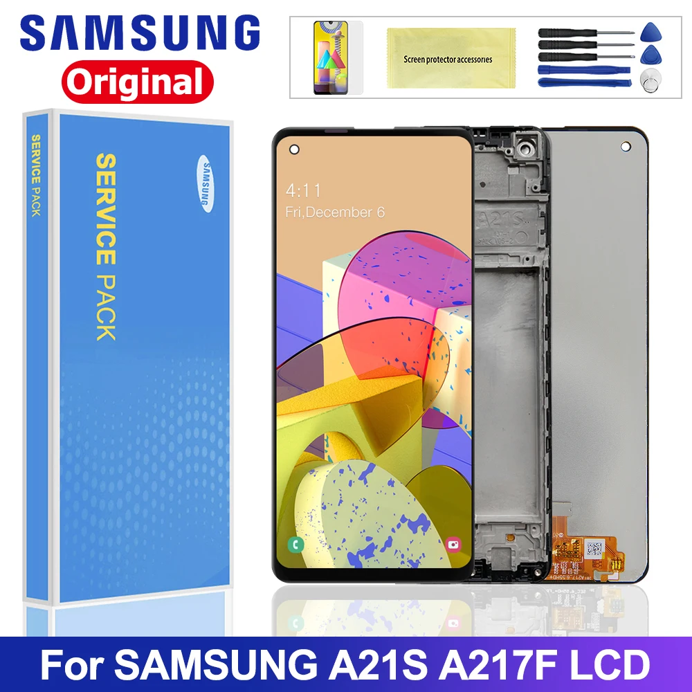 ЖК дисплей 6 5 ''для Samsung Galaxy A21s A217 A217F/DS с сенсорным экраном и дигитайзером в
