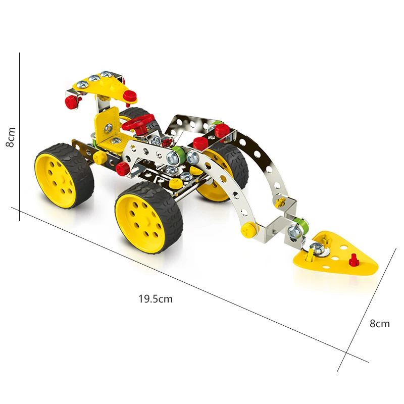 Стальные блоки игрушки для моделирования инженерное транспортное средство