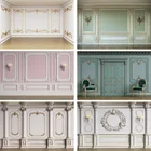 Фоны для фотосъемки интерьер винтажная шикарная стена деревянный пол Свадьба Ребенок душ семья фотографический фон для фотостудии