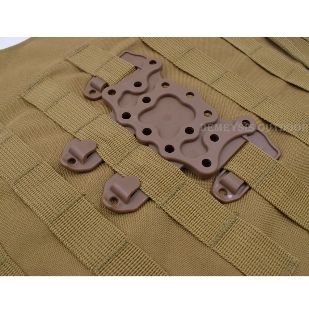 Tactical Strike MOLLE Holster Adapter Airsoft Paintball Gun Platform Hanger C Q C Hunting Shooting Vest Accessories Ambidextrou