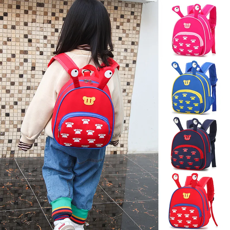 Милый детский рюкзак с героями мультфильмов защитой от потери пряжкой для детей 2