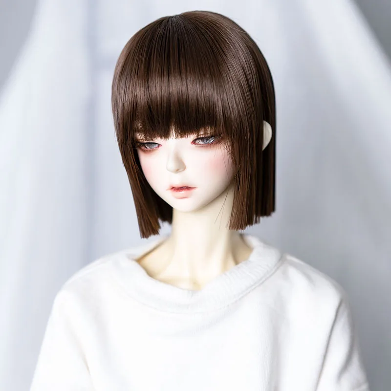 Новый стиль 1/3 1/4 1/6 1/8 Bjd парик короткий крутой прямой высокотемпературный волосы
