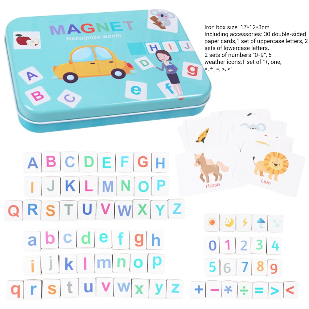 Деревянные магнитные буквы и цифры игрушки для детей магниты на холодильник