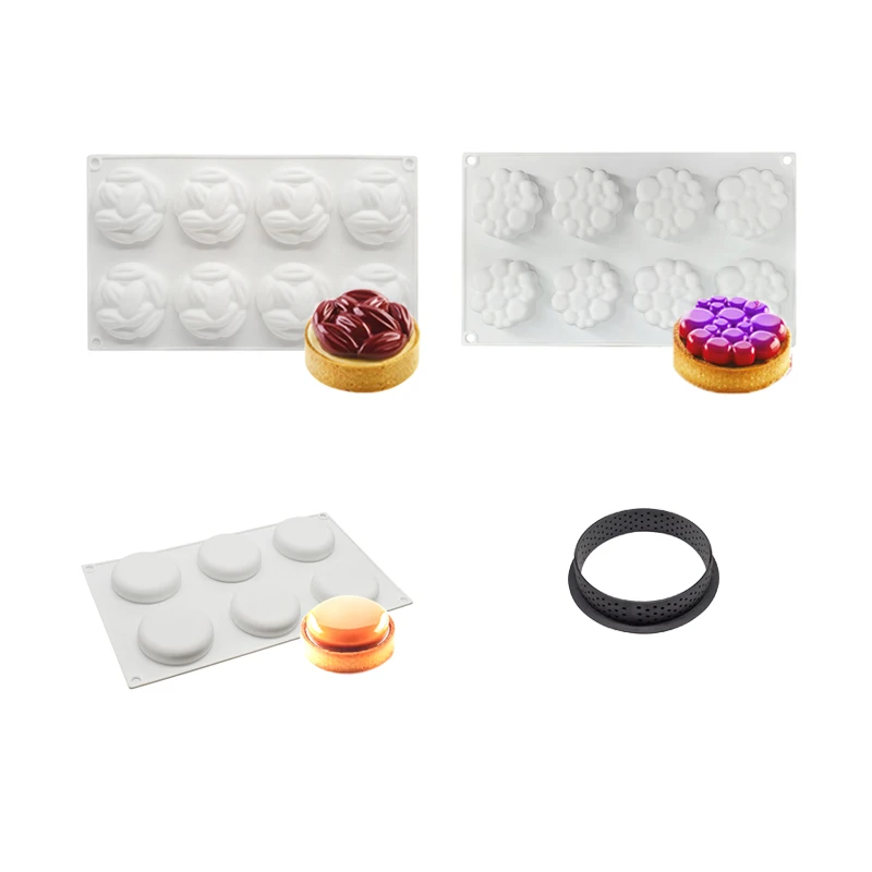 3d mould Набор Мини Тарт твист/глэм набор Тарт кольцо silikomar100% Платина силиконовые формы для пирожных/силиконовые формы для пирожных 067