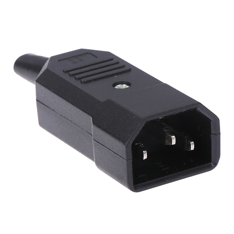 3 контактный разъем IEC 320 C14 с разъемом папа проводов подключения питания