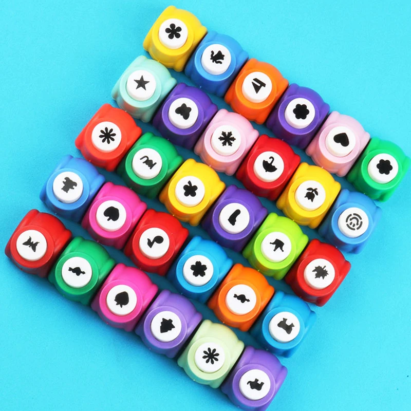 10 pcs/lot Wholesale Random Mini DIY hole punch Craft Scrapbooking Handmade Cut Card For Gift Paper Puncher | Канцтовары для офиса