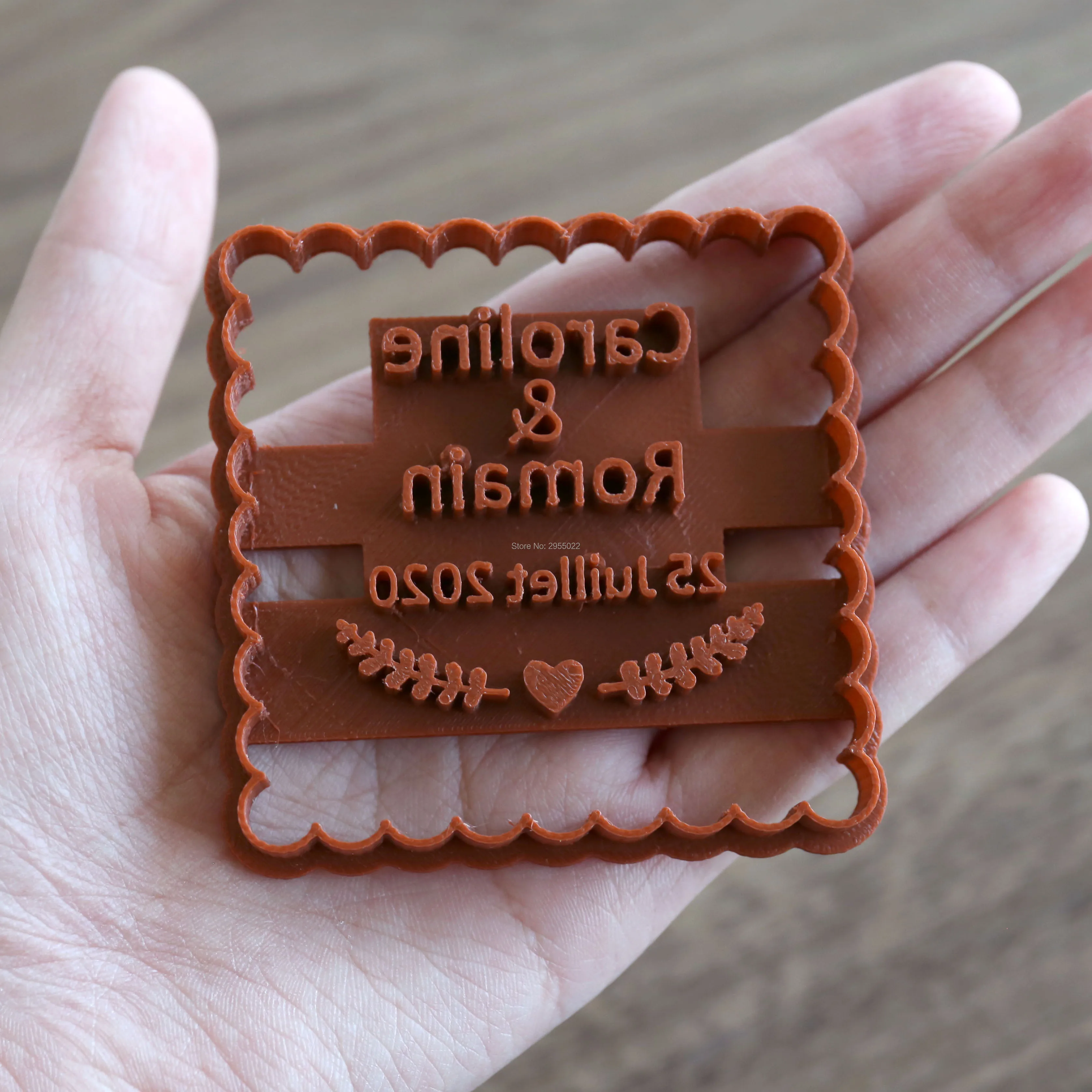 Custom для свадебного печенья резак персонализированные штампы кусачки