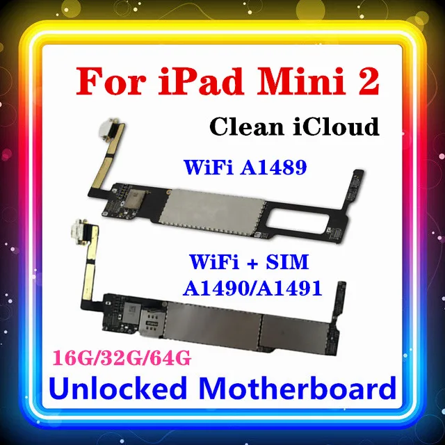 Материнская плата для iPad Mini 2 с поддержкой Wi Fi 3G A1490/A1491|Антенны мобильных
