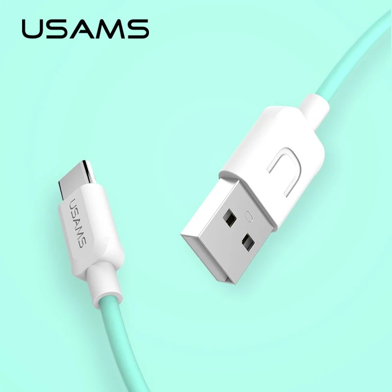 USAMS 5 шт./лот 0 25 м usb type C кабель для зарядки Samsung Galaxy S8 S9 Xiaomi mi8 Oneplus 6t USB зарядного