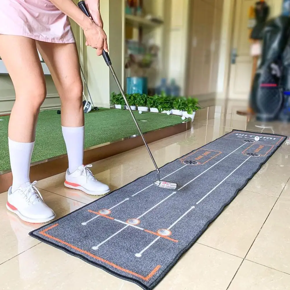 en Ucuz Golf Vuruş Yeşil Atıcı Mat Golf Aksesuarları Kapalı Golf Taşınabilir Kadife Uygulama Mat 3 Metre Eğitim Yardımları Battaniye Seti Yeni