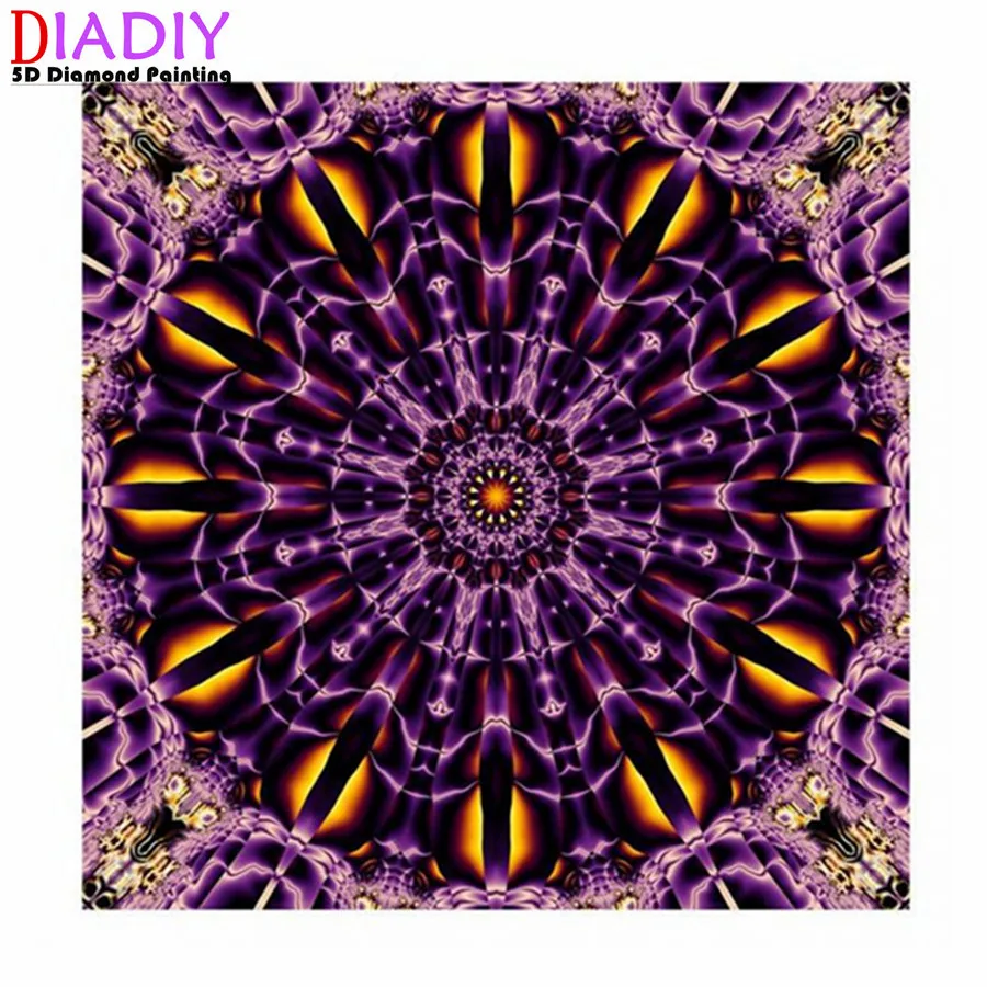 

5D colorful flower mandala diamond painting DIY cross stitch kit crafts crystal stickers diamond embroidery home wall decoration