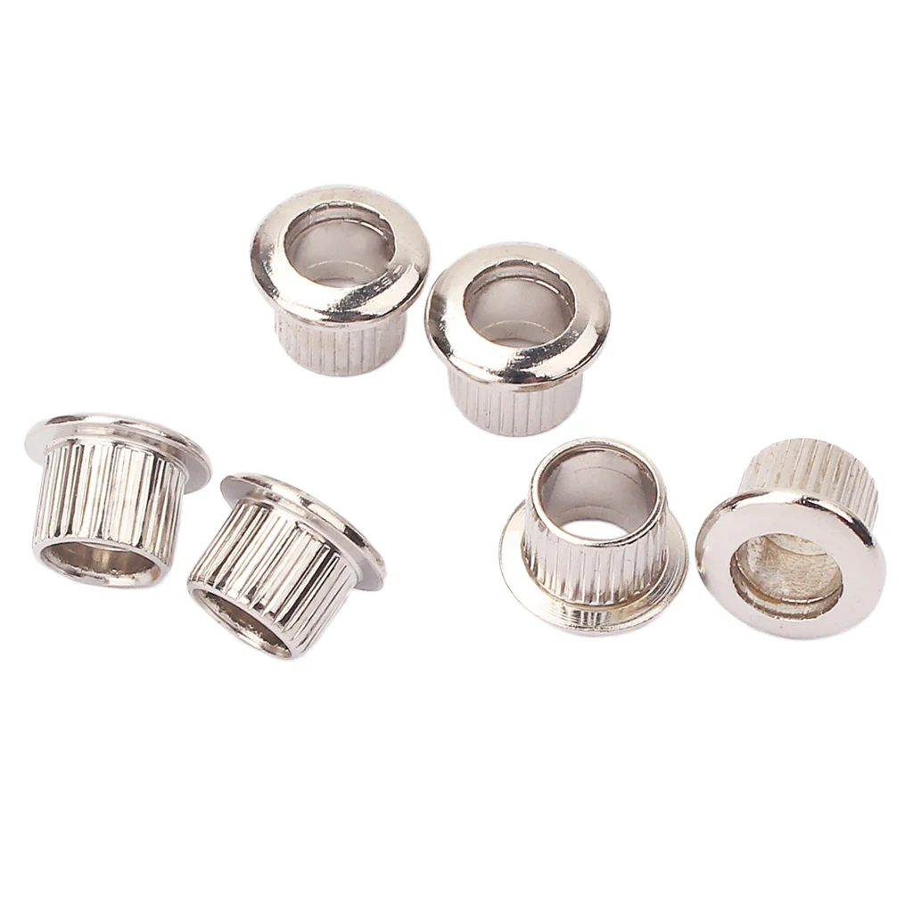 6pcs Nickel 8mm Metal Vintage Guitar Tuner Conversion Bushing Adapter Ferrules Bushings Parts Accessories | Спорт и развлечения