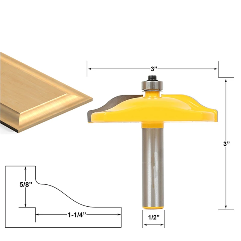 3 шт./компл. 1/4 фреза Инструменты хвостовик бит поднятая панель шкаф двери