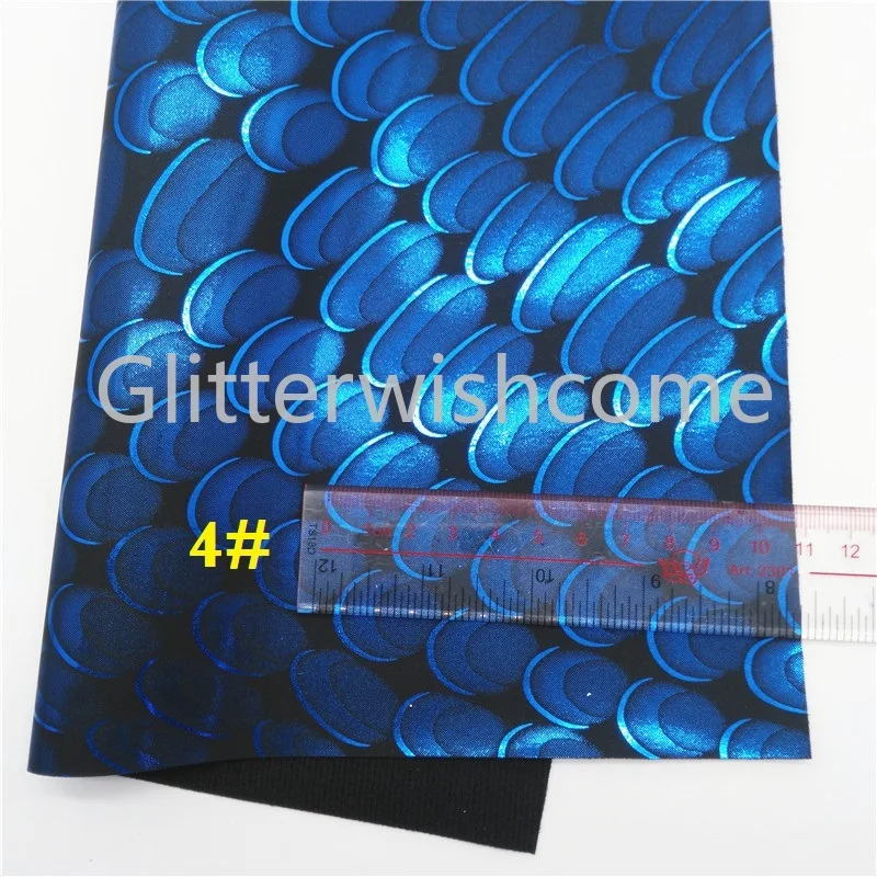 Glitterwishcome 21X29 см A4 размер винил для бантов тисненая синтетическая кожа