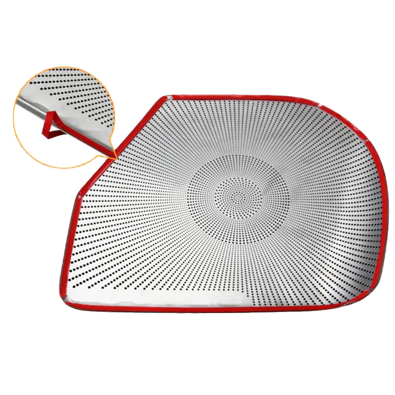 

For Toyota Sienna 2010-2019 Car Door Gate Loudspeaker Sound Chrome Pad Speaker Cover Trim Frame Sticker Interior Accessories