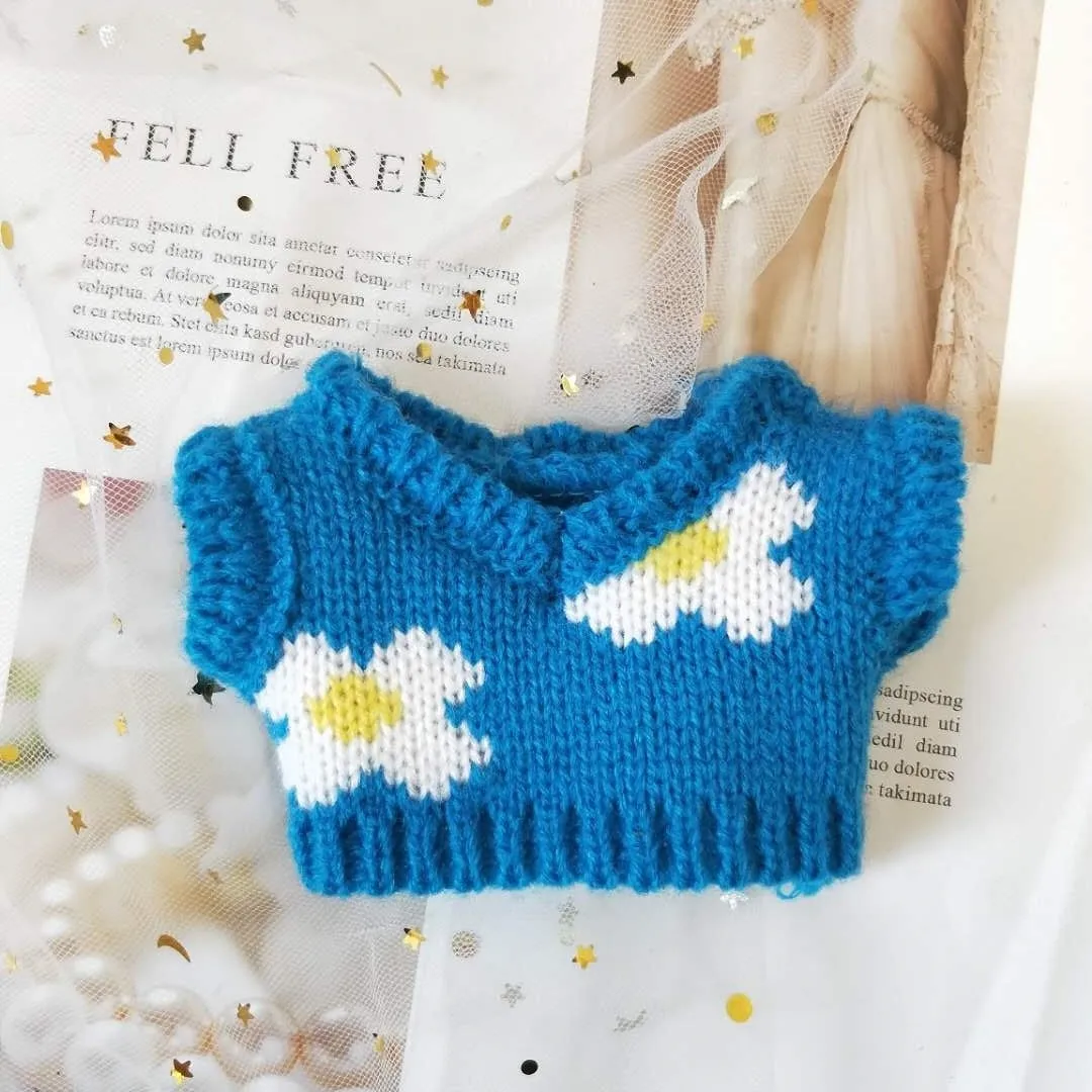 

20cm Star Idol Doll's Clothes Accessories Cute Hat Sweater Pants Suit Interchangeable Clothes(No Doll)