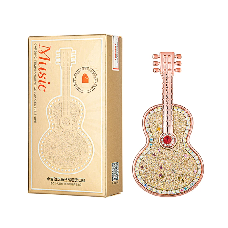 

2021 Women New Waterproof Matte Lipstick Little Guitar Velvet Matte Lipstick Lasting Color Lipstick For Lady Lip Cosmetic TSLM1