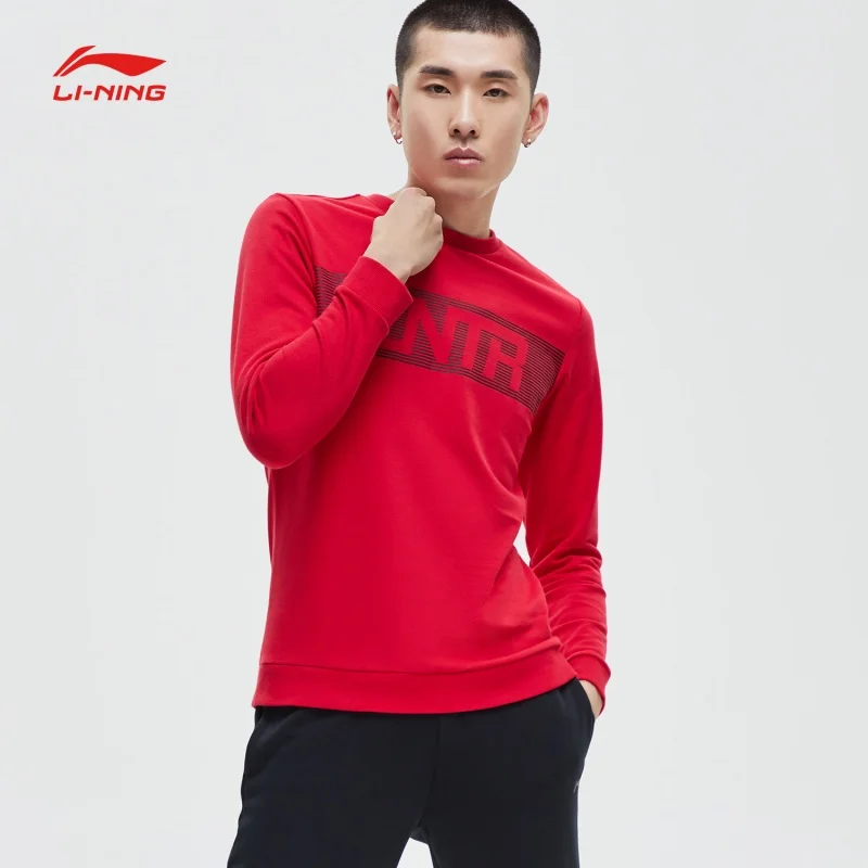 Мужская Спортивная Толстовка Li-Ning для фитнеса из 60% хлопка с подкладкой 40%