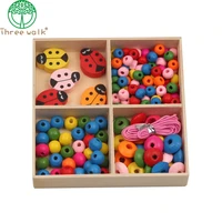 wb27 animal wood beads for jewelry making fit diy children necklaces bracelets handmade kids toys crafts