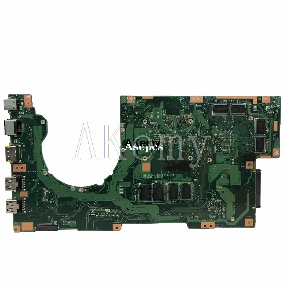 Новая материнская плата Akemy K501UX rev2.0 для For Asus K501UB K501U ноутбука DDR3 i7 6500U cpu GTX 950M