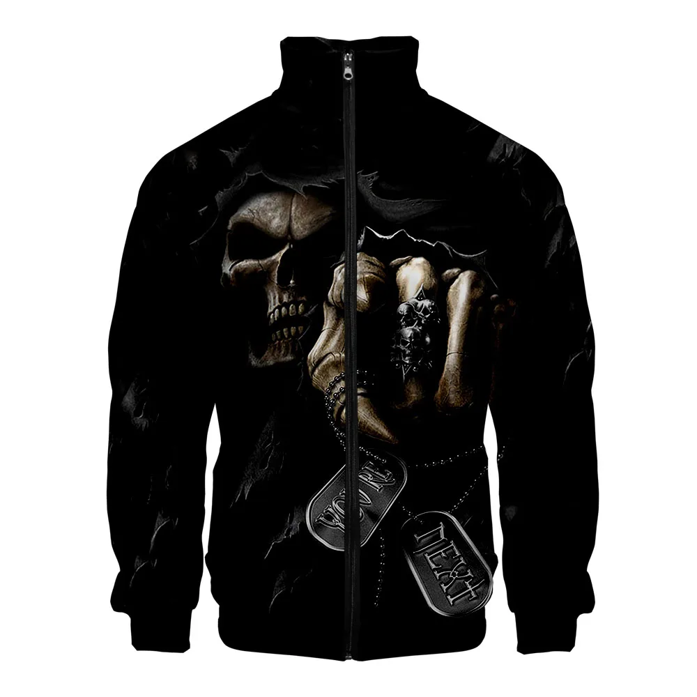 

Hallowmas Halloween 3D print cool fashion stand collar jackets female male harajuku winter sports jacket streetwear zipper