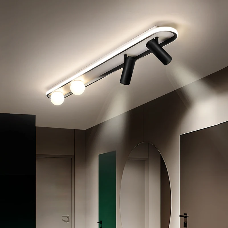 

Brand New Decoration Ceiling Light LED Spotlight Black Frame Nordic Indoor Lamps Classic Fixture Chandelier 110V 220V Lighting