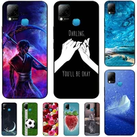 For Infinix Hot 10i X659B PR652B X658E 6 52  Case Cartoon Pattern Soft TPU Cover Coque Animal Flower Shell