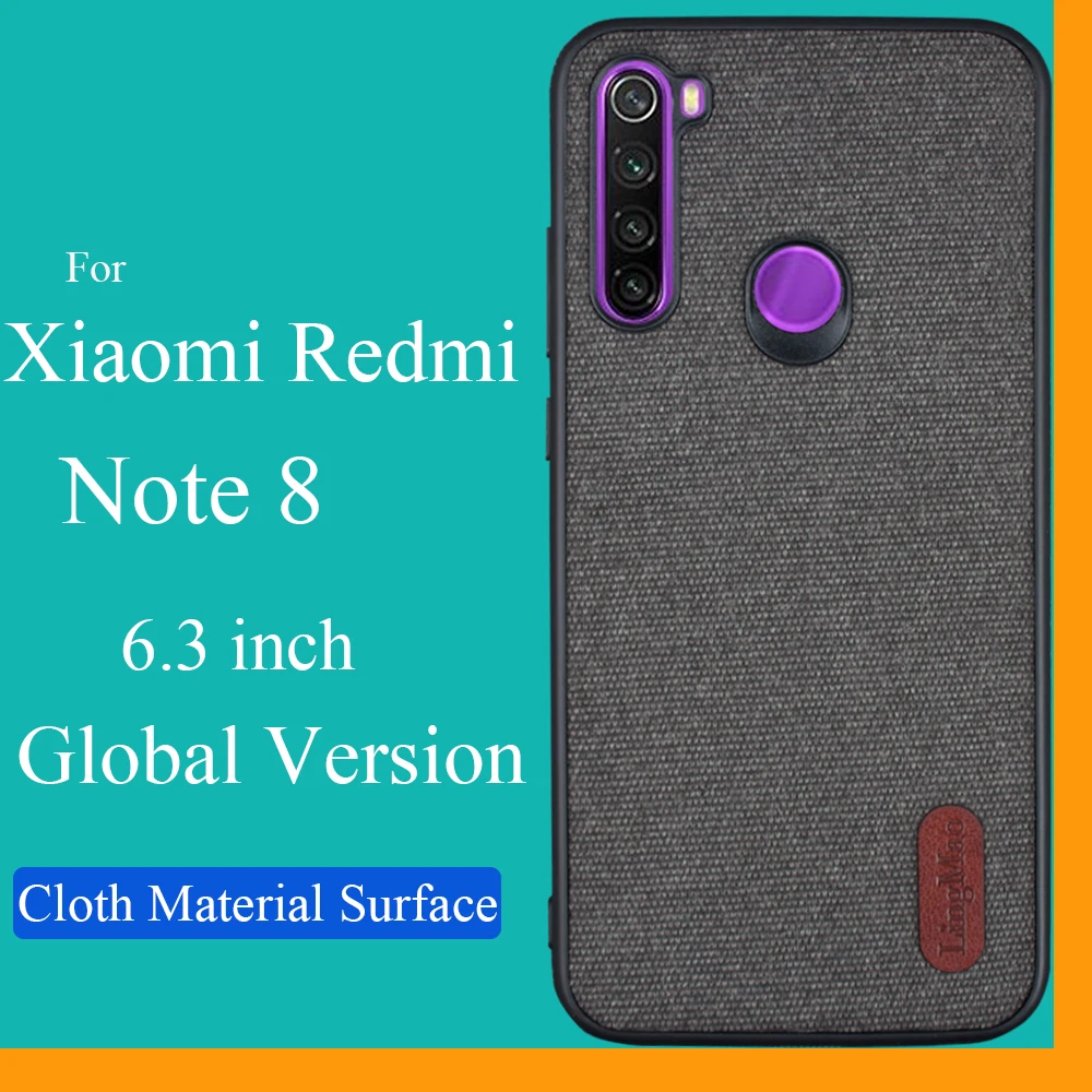 Задняя крышка для Xiaomi Redmi Note 8 чехол телефона зеркальная силиконовая ткань redmi note с
