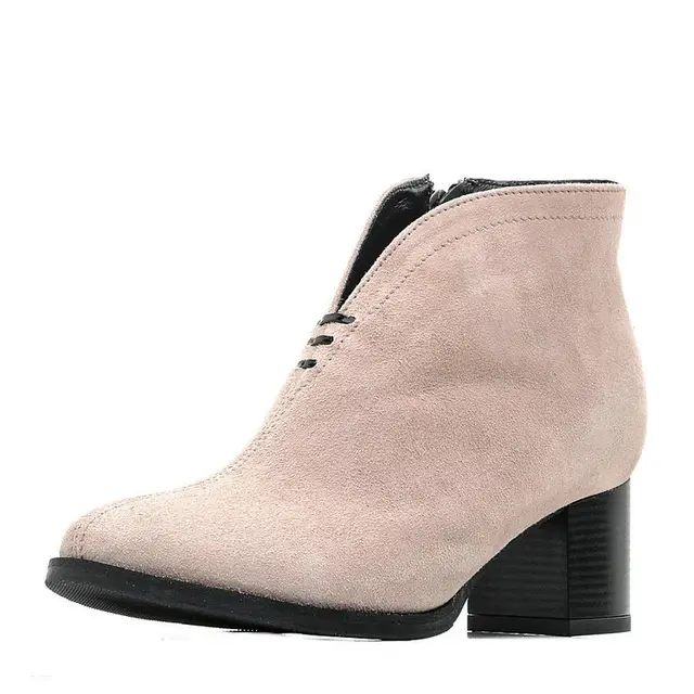Faux Suede Leather Winter Ankle Boots 