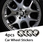 Декоративная наклейка на ступицу колеса 4 шт., наклейки 3D для Skoda OctaviaSuperbFabiaRoomsterYeti