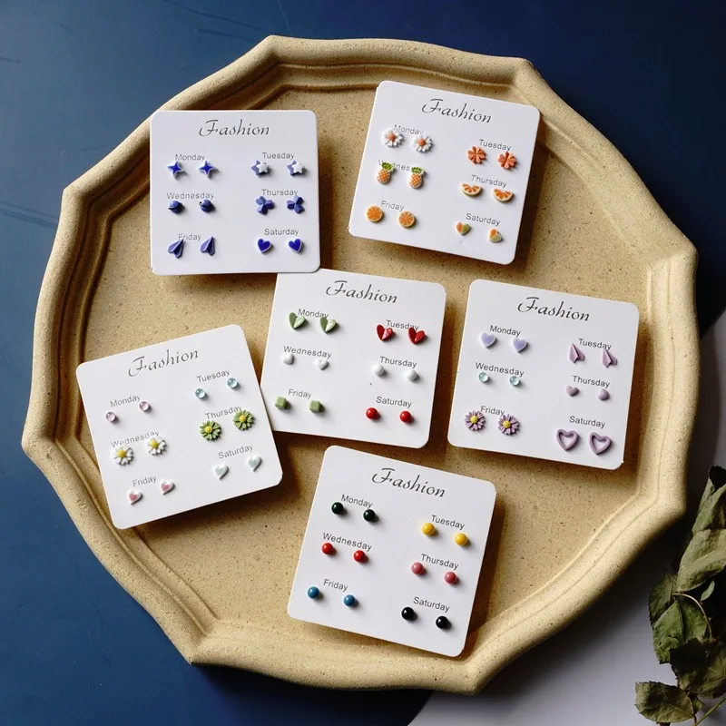 

Fashion Ceramic Gift Earrings Earring For Every Days Sets Fashion Jewelry For women #T5