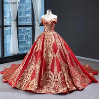 dd jyoy rednavy gold sequins lace ball gown evening dress long train elegant sweetheart formal women prom party gown lace up