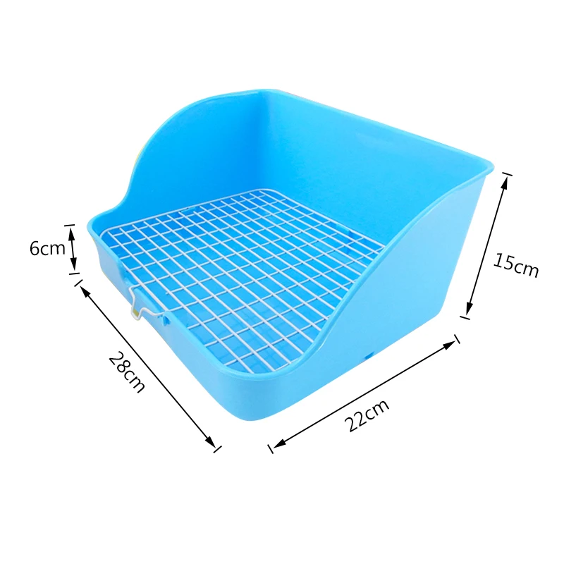 Угловой туалет для домашних животных пластиковый Туалет кошек и кроликов