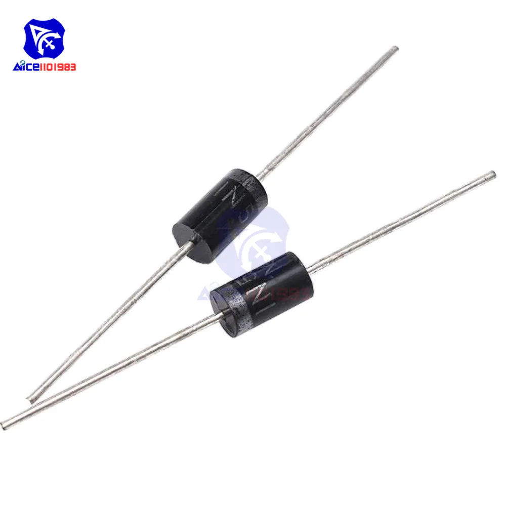 Diymore 100 шт./лот 1N5408 выпрямительный диод 3A 1000V DO 201AD (DO 27) Axial 5408 DIY электронные
