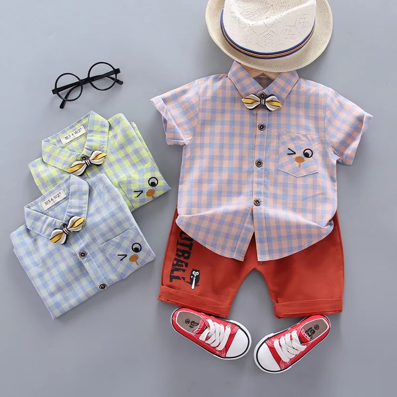 Летняя одежда для маленьких мальчиков и девочек рубашка короткие джинсовые