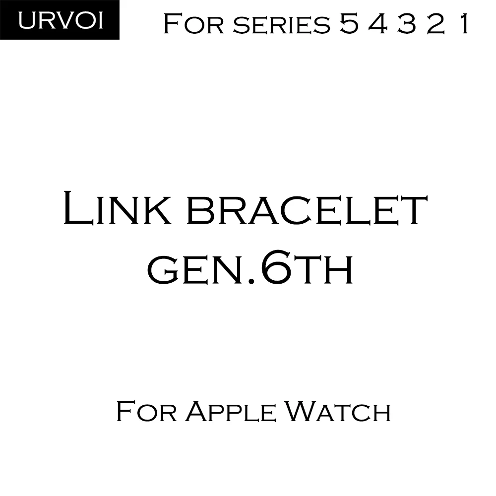Ремешок URVOI для apple watch звеньевой браслет серии 7 6 SE 5 4 3 2 ремешок iWatch