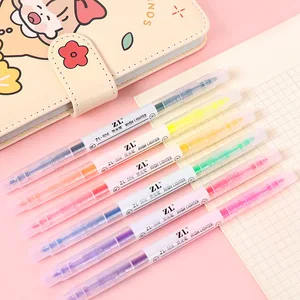 : Mohamm двойной текстовый Маркер ручки 6 цветов Творческий Scholl Velvet Smooth, поставка