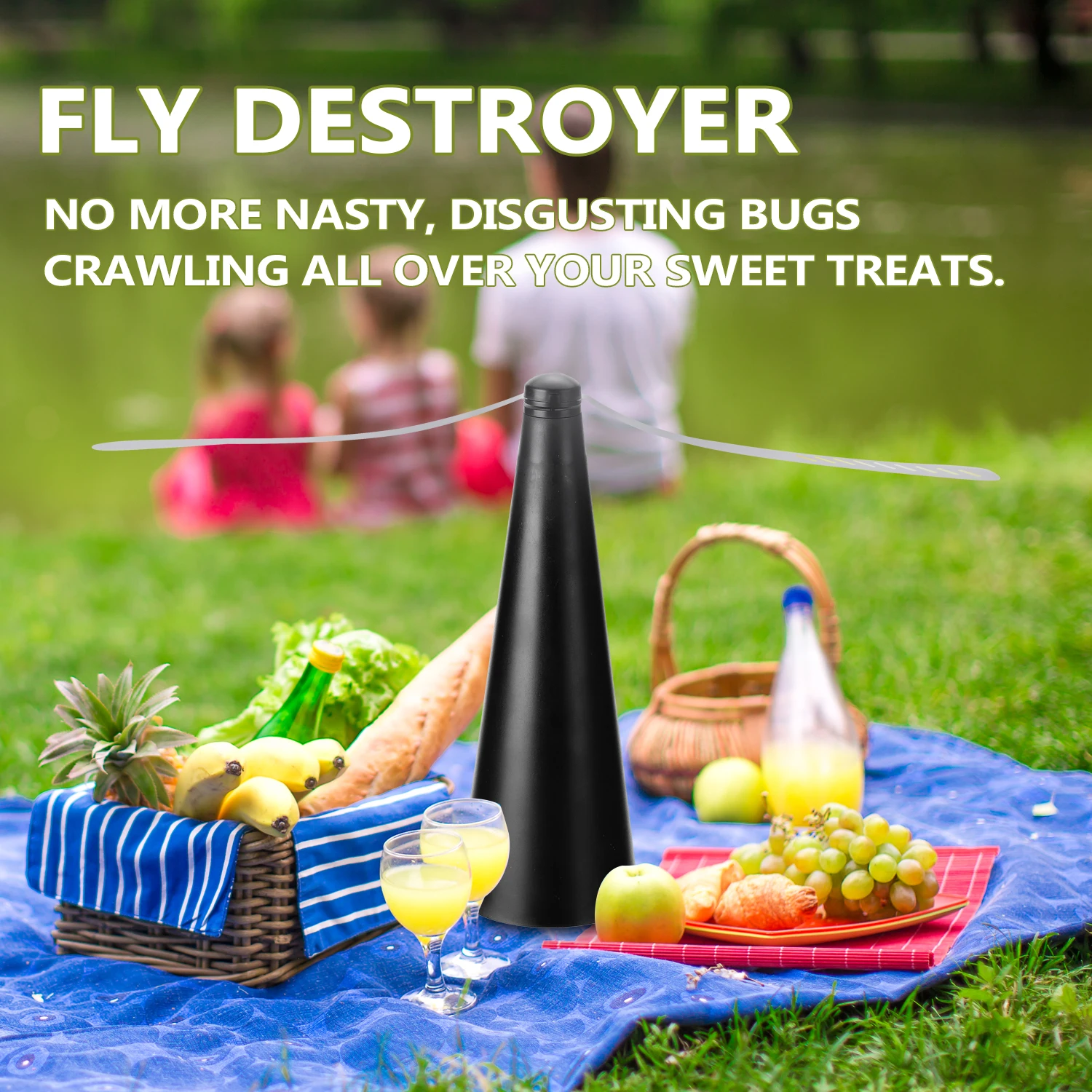 

Abanico repelente de moscas para cocina al aire libre, Protector de alimentos, antimoscas, ventilador de mesa