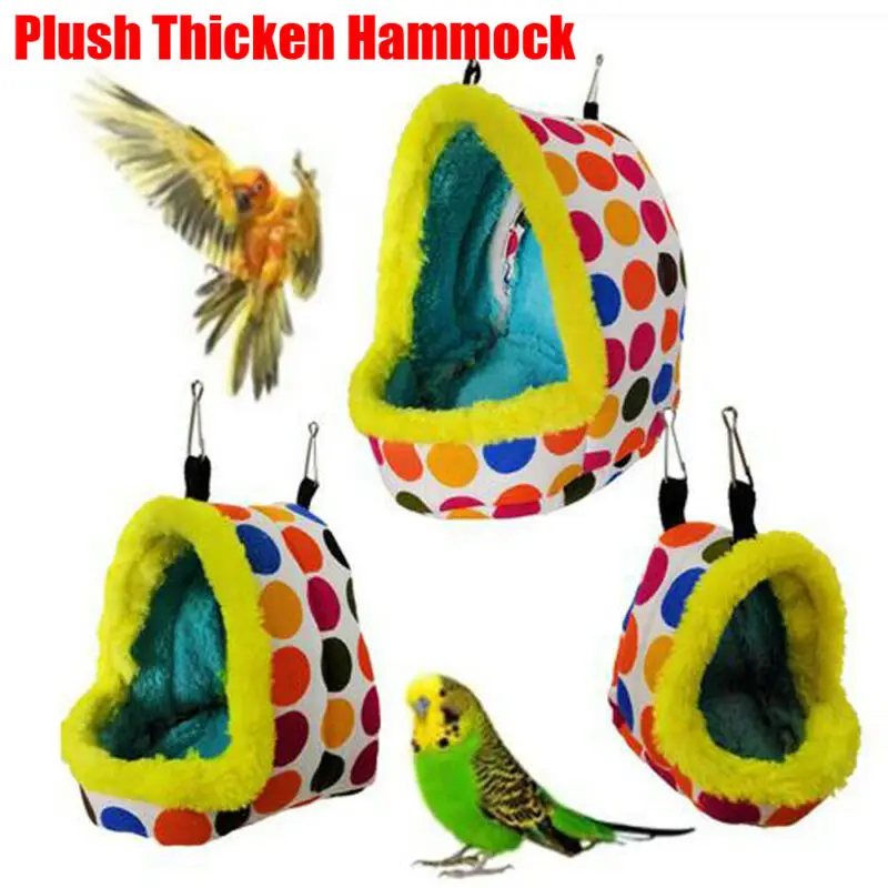 Новое модное домик для домашних животных плюшевая птичья пещера клетка теплая