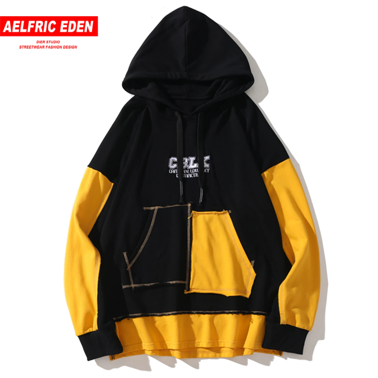 Aelfric Eden цветные часы лоскутное письмо печати мужская Толстовка уличная Harajuku Хип