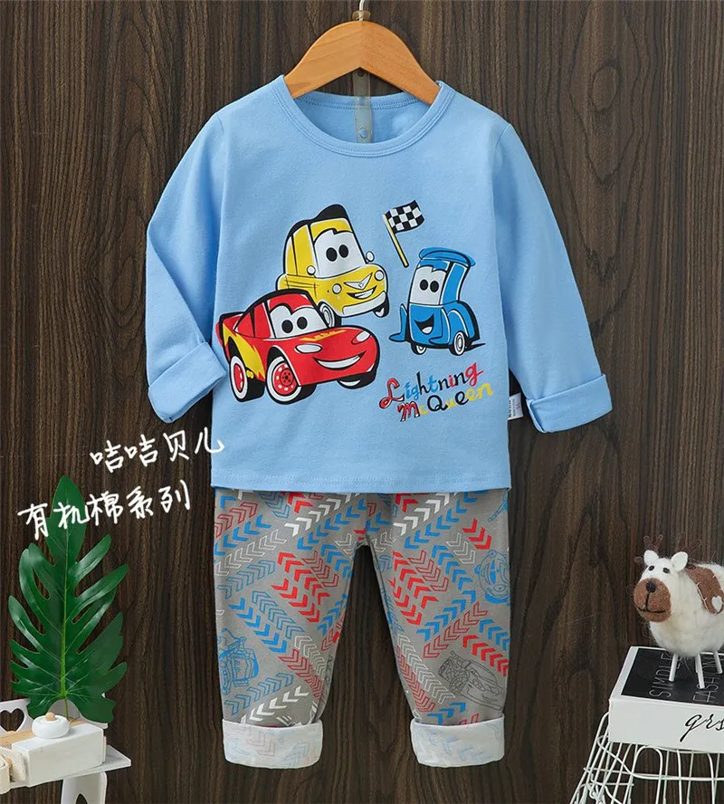 Disney Kids Sleepwear Cartoon Mickey Mouse Fall Clothes Girl Snow White Pajamas Set Baby Boys Long Sleeves Costumes Autumn 1-10Y
