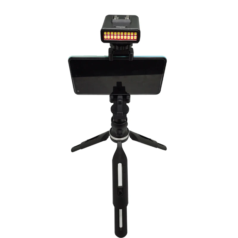 Комплект микрофона с светодиодный светильник Штатив для смартфона Volg YouTube видео